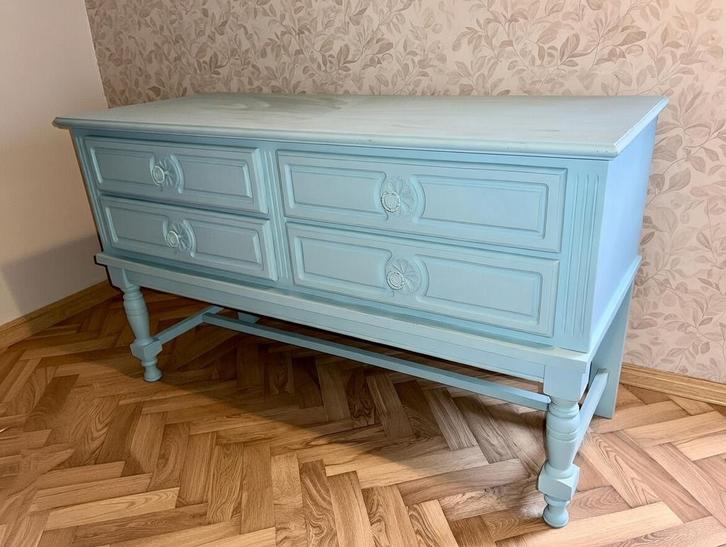 Vintage Queen Anne Commode/Dressoir, Huis en Inrichting, Kasten | Dressoirs, Gebruikt, 100 tot 150 cm, 50 tot 75 cm, Met lade(s)