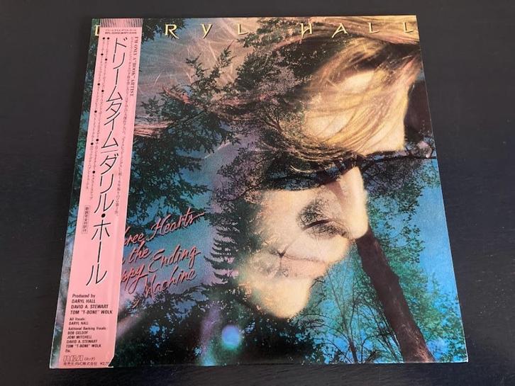 Daryl Hall “Three Hearts In The Happy Ending Machine” Japan, Cd's en Dvd's, Vinyl | Pop, Zo goed als nieuw, 1980 tot 2000, 12 inch