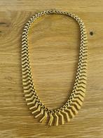 Collier halsketting Cleopatra verguld, Sieraden, Tassen en Uiterlijk, Kettingen, Ophalen of Verzenden, Zo goed als nieuw, Goud