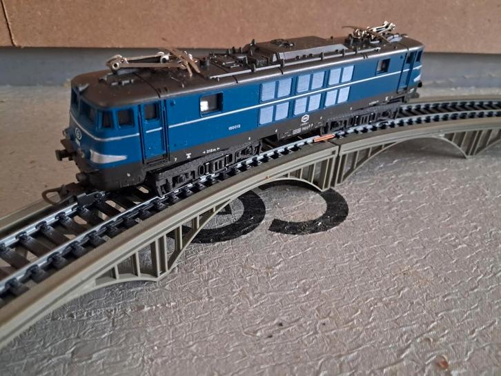 Lima HO trein set, rails,wissels,wagons,brug en meer.., Hobby en Vrije tijd, Modeltreinen | H0, Zo goed als nieuw, Treinset, Gelijkstroom