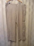 HM luchtige linnen broek gestreept maat 54 HM06, H&M, Beige, Nieuw, Ophalen of Verzenden
