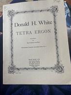 Donald H. White - Tetra Ergon - Trombone & Piano, Gebruikt, Klassiek, Ophalen of Verzenden, Artiest of Componist