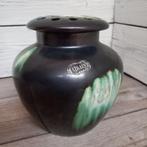Keramische Art Deco vaas met deksel met gaatjes., Ophalen of Verzenden