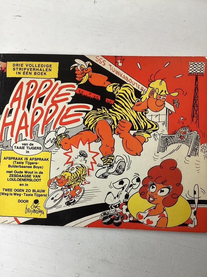 Appie Happie - Dik Bruynesteyn (3 strips in 1 boek), Boeken, Stripboeken, Gelezen, Eén stripboek, Verzenden