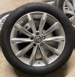 17” Originele VW Passat B8 T-roc London Velgen + Zomerbanden, 215 mm, Banden en Velgen, 17 inch, Ophalen of Verzenden