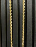 14K gouden rope ketting 66cm, Sieraden, Tassen en Uiterlijk, Kettingen, Ophalen of Verzenden, Zo goed als nieuw, Goud, Goud