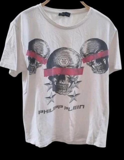 ✨️BUNDELKORTING‼️ PHILIPP PLEIN Shirt - Maat M✨️, Kleding | Dames, T-shirts, Gedragen, Maat 38/40 (M), Wit, Korte mouw, Ophalen of Verzenden