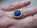 14 karaat gouden lapis lazuli ring, Nieuw, Ophalen of Verzenden, 17 tot 18, Met edelsteen