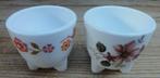 Vintage Arcopal eierdopje op pootjes met roze bloemen, Huis en Inrichting, Keuken | Servies, -, -, Overige typen, Ophalen of Verzenden