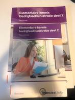 Elementaire kennis bedrijfsadministratie deel 2 MBO, Boeken, Ophalen of Verzenden, Beta, Zo goed als nieuw, MBO