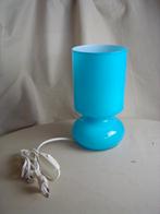 Turquoise glazen tafellamp Lykta Ikea jaren 90, Jaren 90, Ophalen of Verzenden, Minder dan 50 cm, Glas
