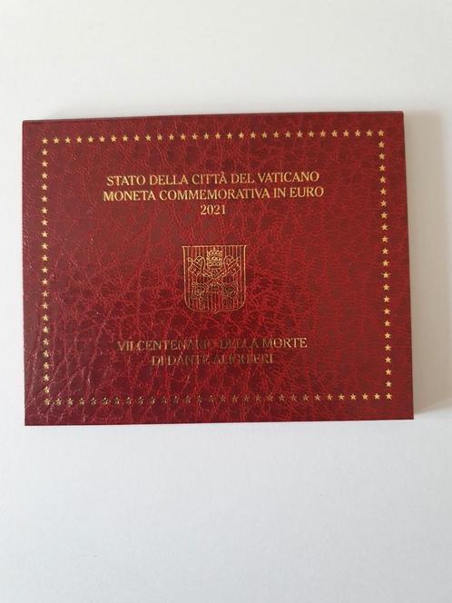 Vaticaan 2 Euro "Dante" 2021 BU, Postzegels en Munten, Munten | Europa | Euromunten, 2 euro, Vaticaanstad, Ophalen of Verzenden