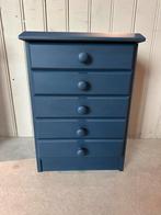 Brocante - Blauw Kastje met Lades, Ophalen, Minder dan 50 cm, Gebruikt, Minder dan 25 cm