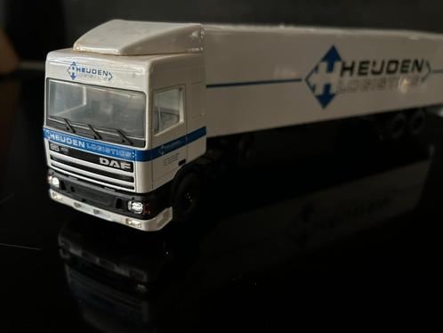 Lion Daf 95 spacecab van der Heijden logistiek, Hobby en Vrije tijd, Modelauto's | 1:50, Zo goed als nieuw, Bus of Vrachtwagen