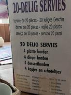 20-Delig Servies Rose met Wit, Ophalen, Nieuw, Overige stijlen, Aardewerk