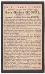 Maria E. Brouwers 1854 Margraten + 1920 Maastricht, 66 jaar, Verzenden