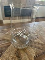 Riviera Maison Glazen Vaas met Initialen, Huis en Inrichting, Woonaccessoires | Vazen, Overige kleuren, Ophalen of Verzenden, Minder dan 50 cm