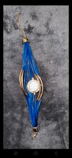 Blauw Armband Horloge met Strass - Nieuw, Overige materialen, Met strass, Blauw, Nieuw