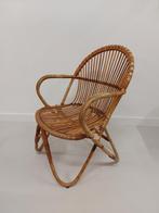 Vintage rotan Rohe Noordwolde fauteuil bohomain stoel, Huis en Inrichting, Stoelen, Riet of Rotan, Twee, Ophalen of Verzenden