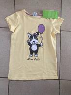 Nieuw geel t shirt met hondje ' Miss Cute ' - maat 104, Kinderen en Baby's, Kinderkleding | Maat 104, Nieuw, Meisje, Ophalen of Verzenden