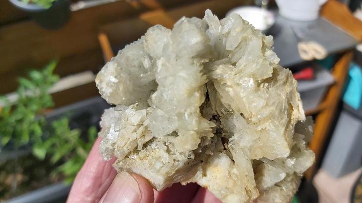 BH01 BlauwGroen Bariet Mine de Oumjerane Marokko, Verzamelen, Mineralen en Fossielen, Mineraal, Ophalen of Verzenden