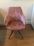 Armstoel, oud roze, spiderpoot met draaifunctie, Ophalen, Overige kleuren, Zo goed als nieuw, Vier
