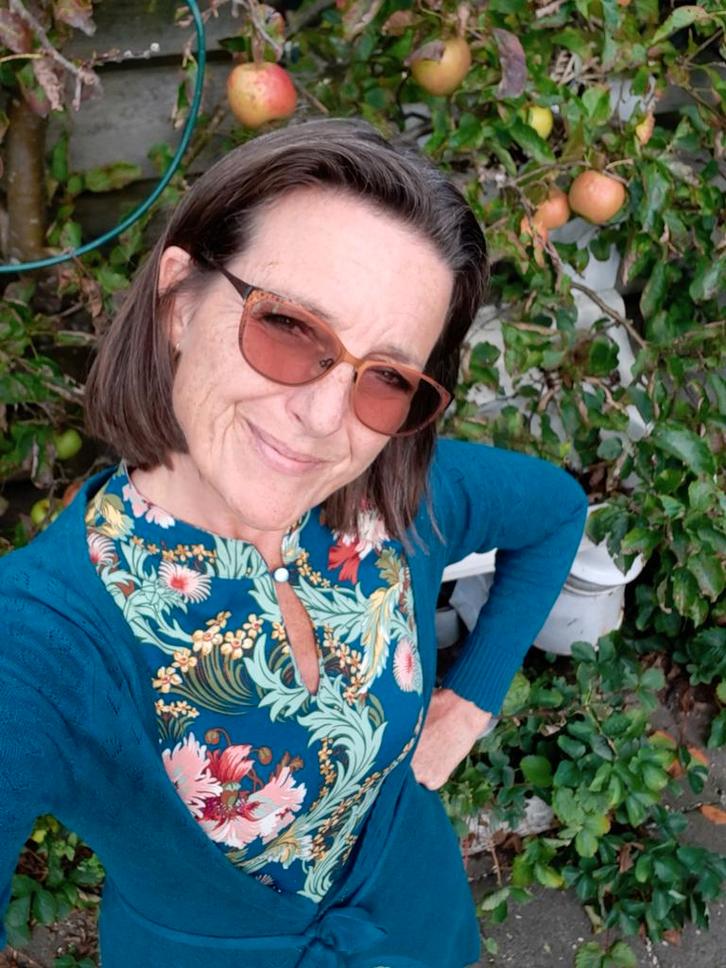 King Louie  chinese dress Barocque print - Maat S, Kleding | Dames, Jurken, Zo goed als nieuw, Maat 36 (S), Overige kleuren, Knielengte