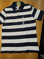 (nieuw) C&A donkerblauw - wit gestreept polo shirt maat S, Kleding | Heren, T-shirts, Wit, Nieuw, Maat 46 (S) of kleiner, C&A