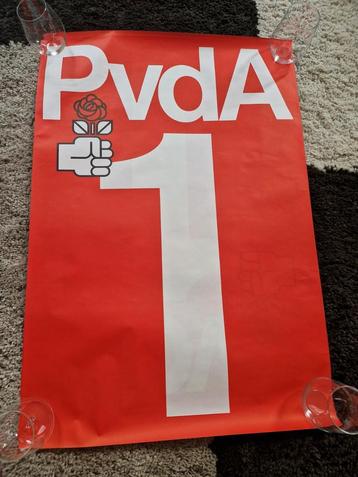 PvdA verkiezingsposter oud model beschikbaar voor biedingen