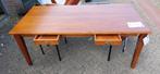 Nieuwe  Eetkamertafel Hout Kersen kleur met lades, Huis en Inrichting, Tafels | Eettafels, Ophalen, 50 tot 100 cm, Vijf personen of meer