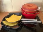 Gietijzer braadpan (3x) en IKEA grillpan + koekenpan (2x), Ophalen of Verzenden, Gebruikt, Gietijzer, Koekenpan of Braadpan