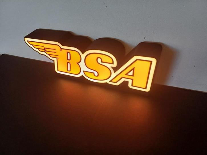 BSA lichtreclame lichtbak zeer mooi - retro, Verzamelen, Merken en Reclamevoorwerpen, Nieuw, Lichtbak of (neon) lamp, Ophalen of Verzenden