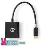USB Type-C Adapter Cable, Type-C Male - VGA Female, Black, Nieuw, Ophalen of Verzenden, Overige kabels, Minder dan 2 meter