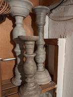 Stoere Sober Kandelaars Set - Hoffz Stijl, Overige materialen, Gebruikt, 50 tot 75 cm, Grijs