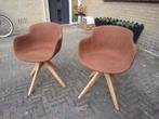 2x super mooie degelijke draaifauteuils, Ophalen, Gebruikt, Minder dan 75 cm, Hout