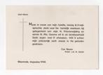 Bedankkaart Elkenrade Pater Cor Neven 1948., Ophalen of Verzenden, Zo goed als nieuw