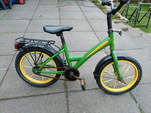 John Deere kinderfiets 16 inch, Fietsen en Brommers, Fietsen | Kinderfietsjes, Gebruikt, 16 tot 20 inch, Ophalen