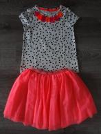 Mooie roze tule rok met bijpassend t-shirt maat 134 140, Ophalen of Verzenden, Zo goed als nieuw, Meisje, Jurk of Rok