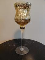 Bolte Glazen Kaarsenhouder Goud, Ophalen of Verzenden