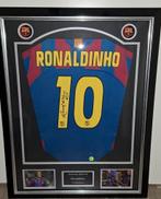 Gesigneerd Ronaldinho voetbalshirt in lijst coa Barcelona, Verzamelen, Sportartikelen en Voetbal, Nieuw, Shirt, Ophalen of Verzenden