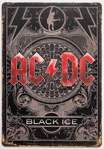 ACDC Black Ice reclamebord van metaal wandbord wanddeco beschikbaar voor biedingen