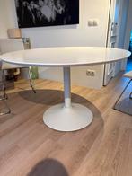 Ronde witte tafel - 120x120 cm, Ophalen, Kunststof, Gebruikt, 100 tot 150 cm