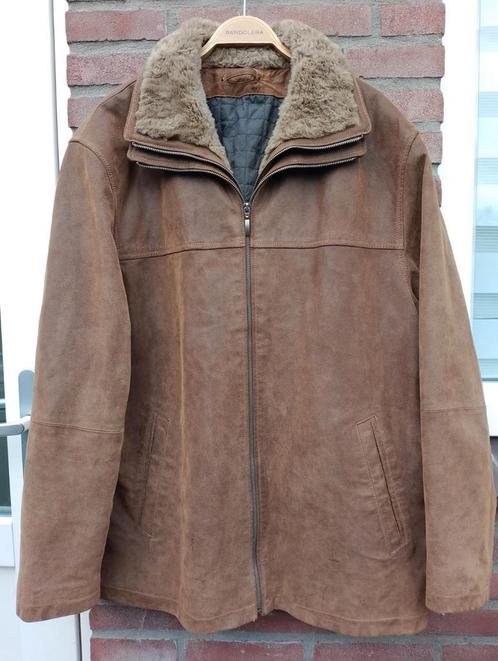 Prachtige leren jas van Angelo Litrico, 60 bruin, Kleding | Heren, Grote Maten, Zo goed als nieuw, Jas of Mantel, Bruin, Verzenden