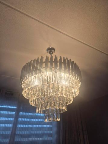Kroonluchter lamp zilver  beschikbaar voor biedingen
