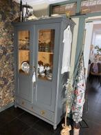 Mooie antieke vitrinekast 48x123x199 cm, Antiek en Kunst, Ophalen