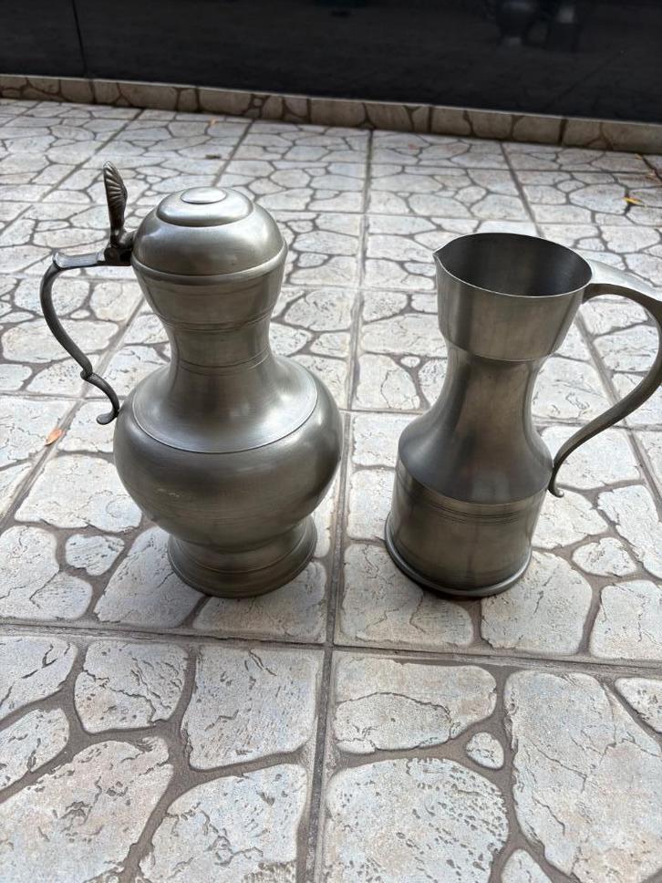 2 Tinnen klep kannen royal Holland Pewter, Antiek en Kunst, Antiek | Tin, Ophalen of Verzenden