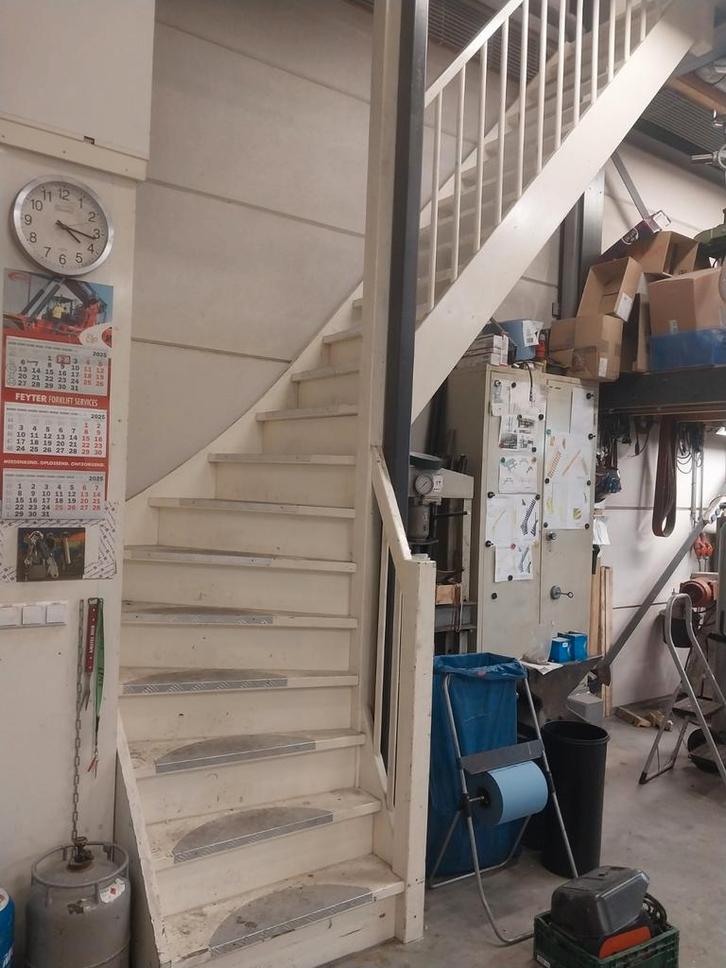 Houten Binnentrap, Doe-het-zelf en Verbouw, Ladders en Trappen, Gebruikt, Trap, 2 tot 4 meter, Ophalen of Verzenden