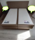 Bed Boxsprings van 180x200 van Morgana, Beige, 180 cm, Gebruikt, Luxe en strakke stijl