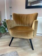 Fauteuil stoel velours, Huis en Inrichting, Fauteuils, Ophalen, Zo goed als nieuw, 75 tot 100 cm, 50 tot 75 cm
