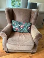 Grote lederen oor feuteuil, Huis en Inrichting, Fauteuils, Ophalen, Gebruikt, Leer